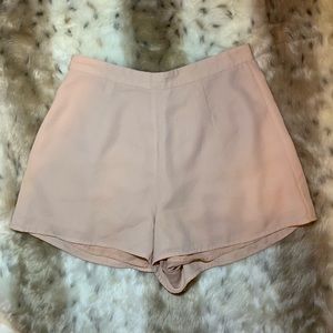 Light pink high waisted shorts